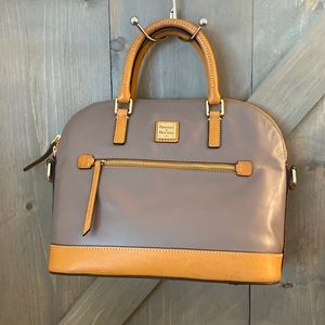 Dooney & Bourke gray/tan purse